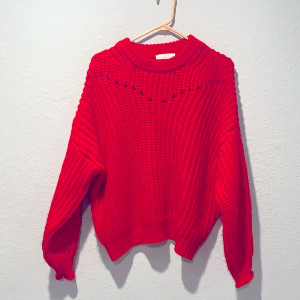 Bright Red Sweater by Elodie size Medium